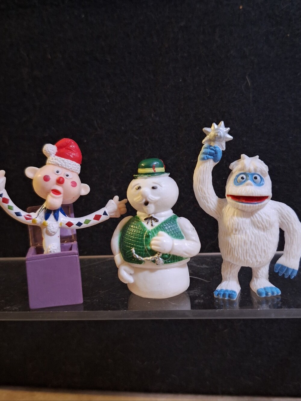 Rudolph Misfits Lot Of 3 PVC Figurines Bumble Charlie In Box Sam Snowman